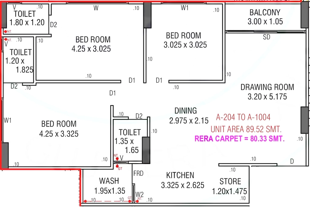 3 BHK Flat in Sahjanand Shikshapatri in Vastral, Ahmedabad - Image 913411