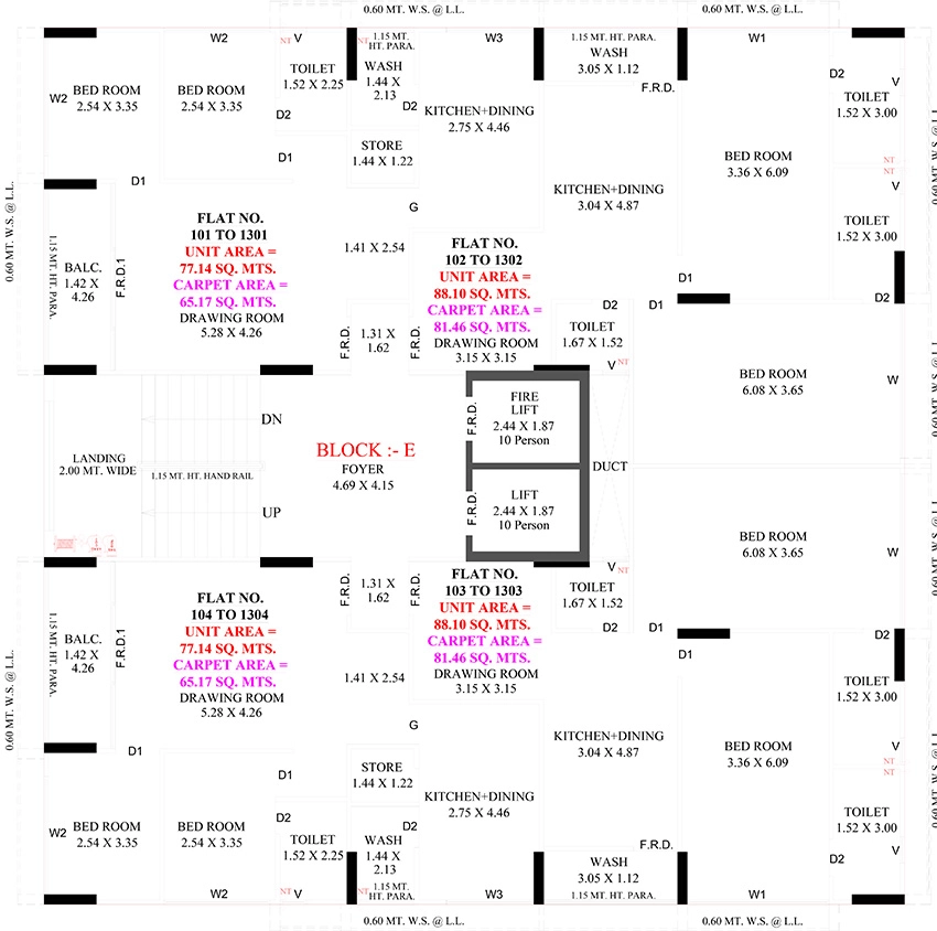 Floor Plan of Ashapura Samanvay Evoq in Shela, Ahmedabad - Image 392659