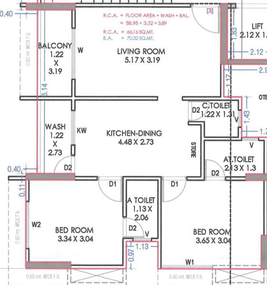 2 BHK Flat in Unity Malabar Sky in Variav, Surat - Image 914318