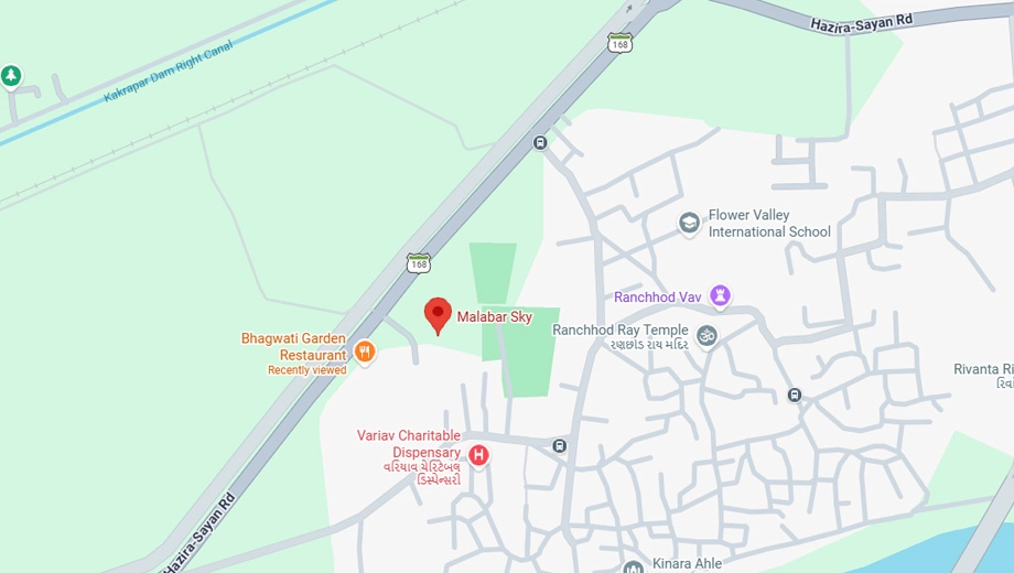Location of Unity Malabar Sky in Variav, Surat - Image 394573