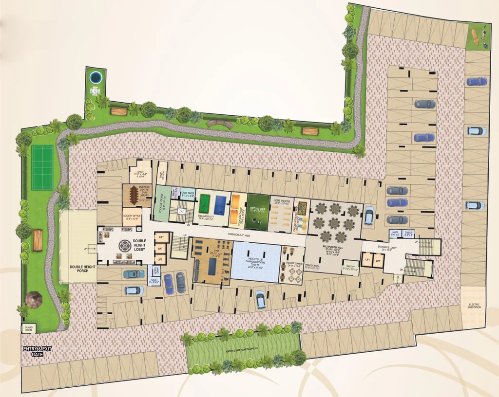 Master Plan of Kiara Pinnacle in Jagatpura, Jaipur - Image 392730