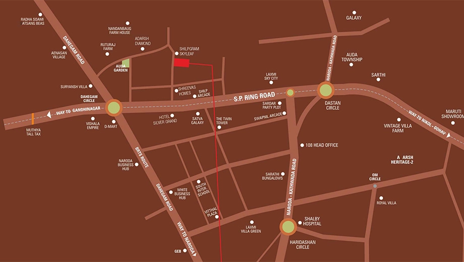 Location of Commercial Jay Samay Arish in Hanspura, Ahmedabad - Image 392740