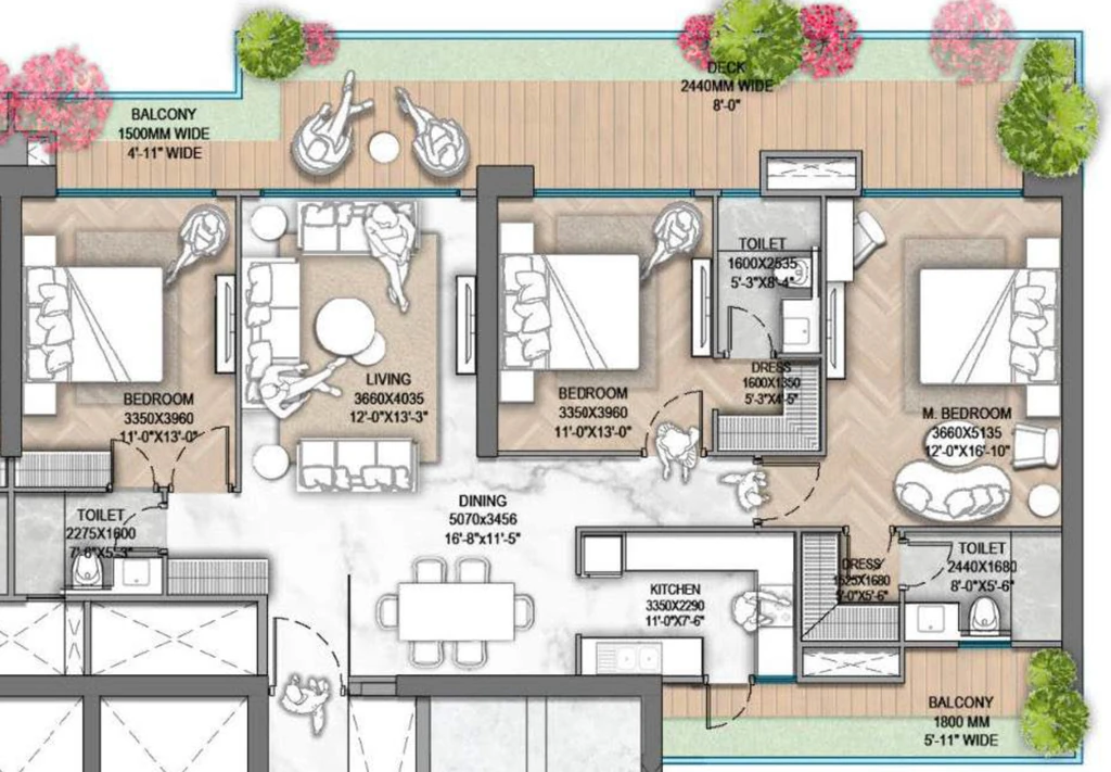 3 BHK Flat in M3M Jacob And Co Residences in Sector 97, Noida - Image 913446