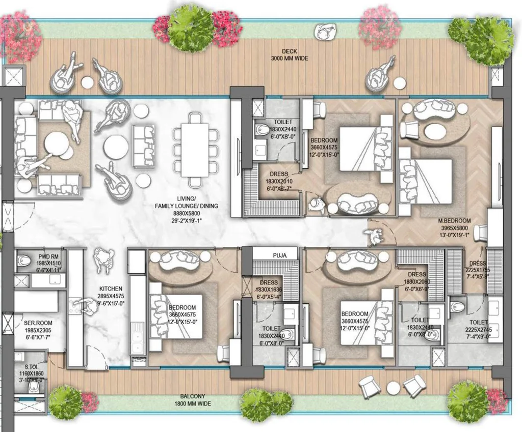 4 BHK Flat in M3M Jacob And Co Residences in Sector 97, Noida - Image 913447