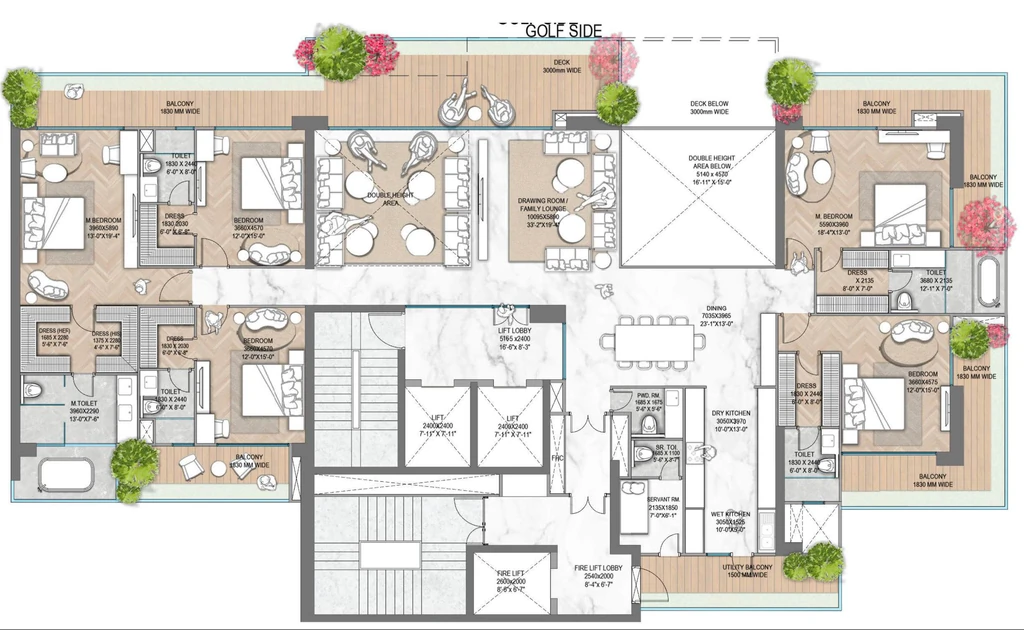5 BHK Flat in M3M Jacob And Co Residences in Sector 97, Noida - Image 913448