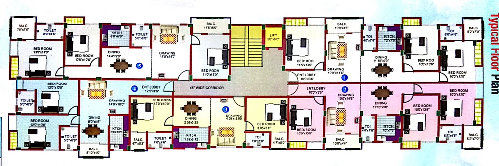 Floor Plan of Gokuldham Chandra Moti Enclave in Ranipur, Patna - Image 392769