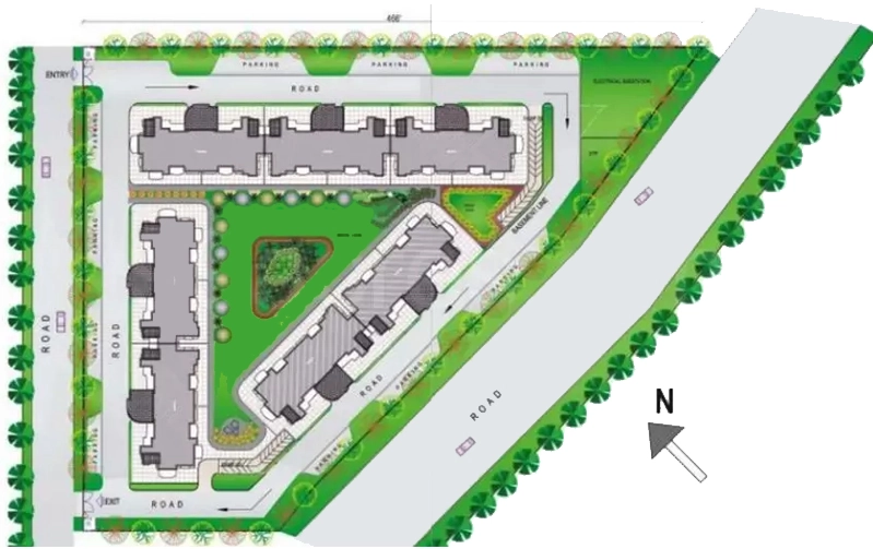 Master Plan of NK Savitry Towers in Mohali, Chandigarh - Image 392801