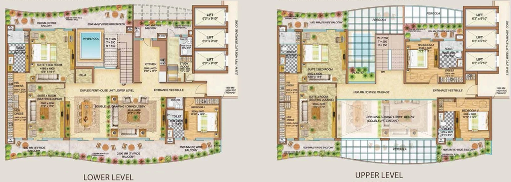 5 BHK Penthouse in NBCC Aspire Silicon City in Sector 76, Noida - Image 913466