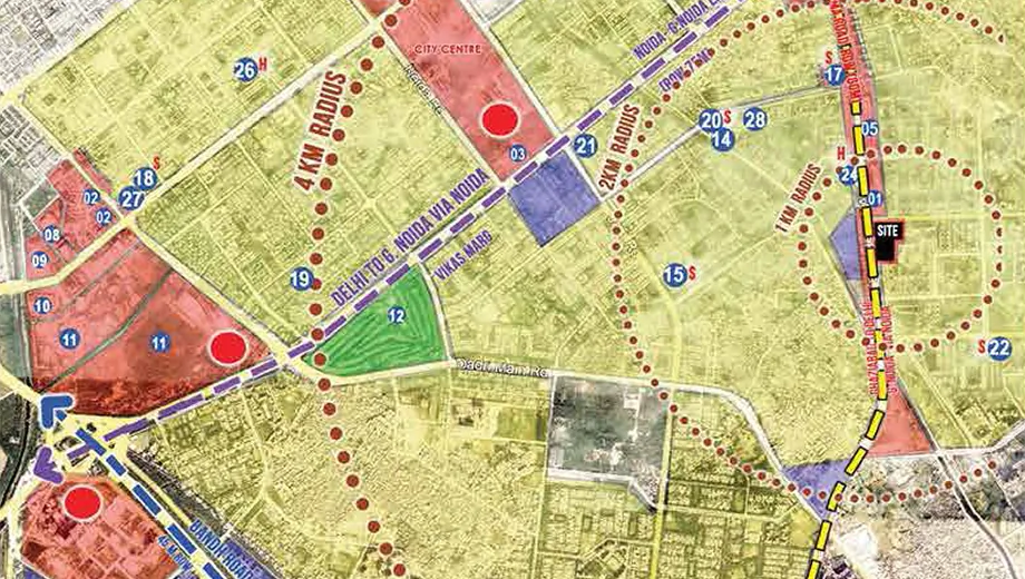 Location of NBCC Aspire Silicon City - Image 392782