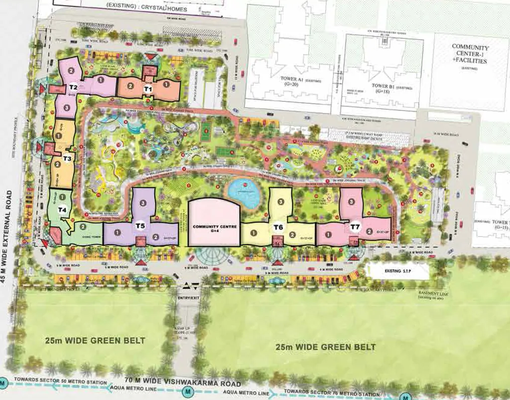 Master Plan of NBCC Aspire Silicon City in Sector 76, Noida - Image 392783