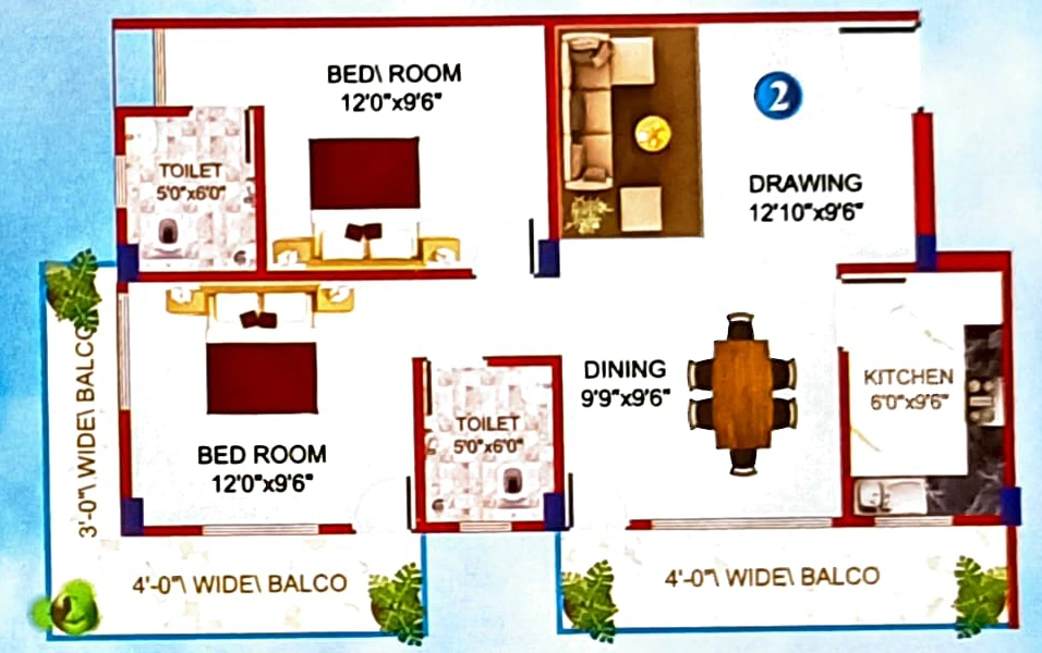 2 BHK Flat in Gokuldham Vateshwar Residency in Ranipur, Patna - Image 913468