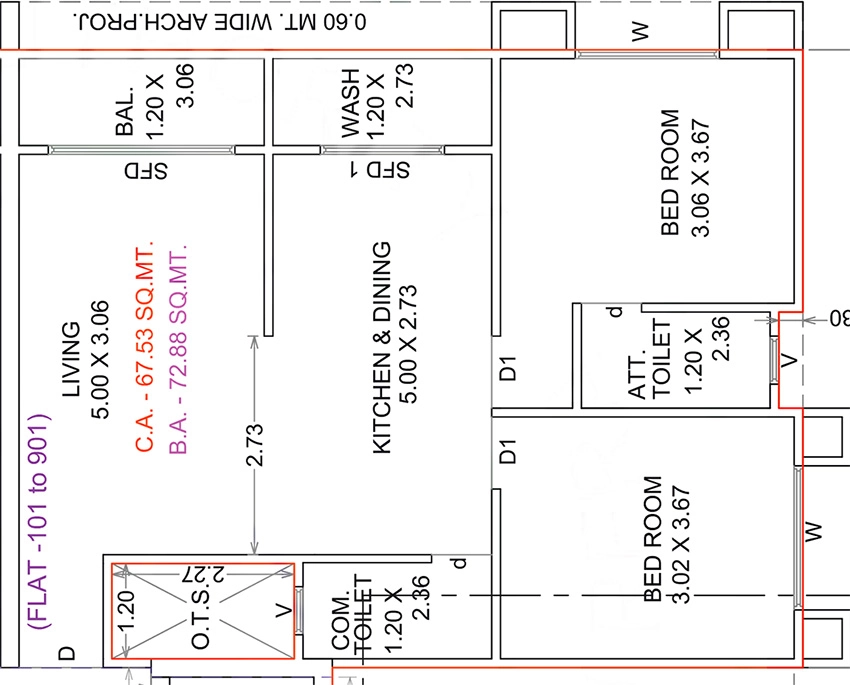 2 BHK Flat in Seksaria Shantiban Skylar in Dholera, Ahmedabad - Image 913470