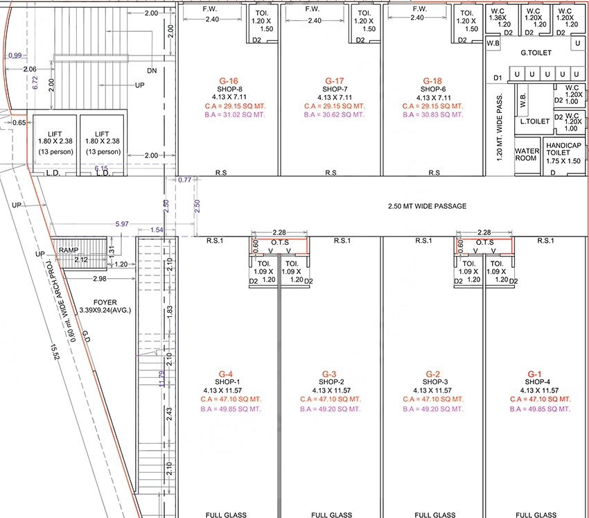 Floor Plan of Commercial Seksaria Shantiban Skylar in Dholera, Ahmedabad - Image 392800