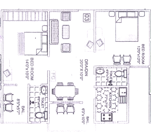 2 BHK Flat in Imperial Anurag Plaza in Kumhrar, Patna - Image 913478