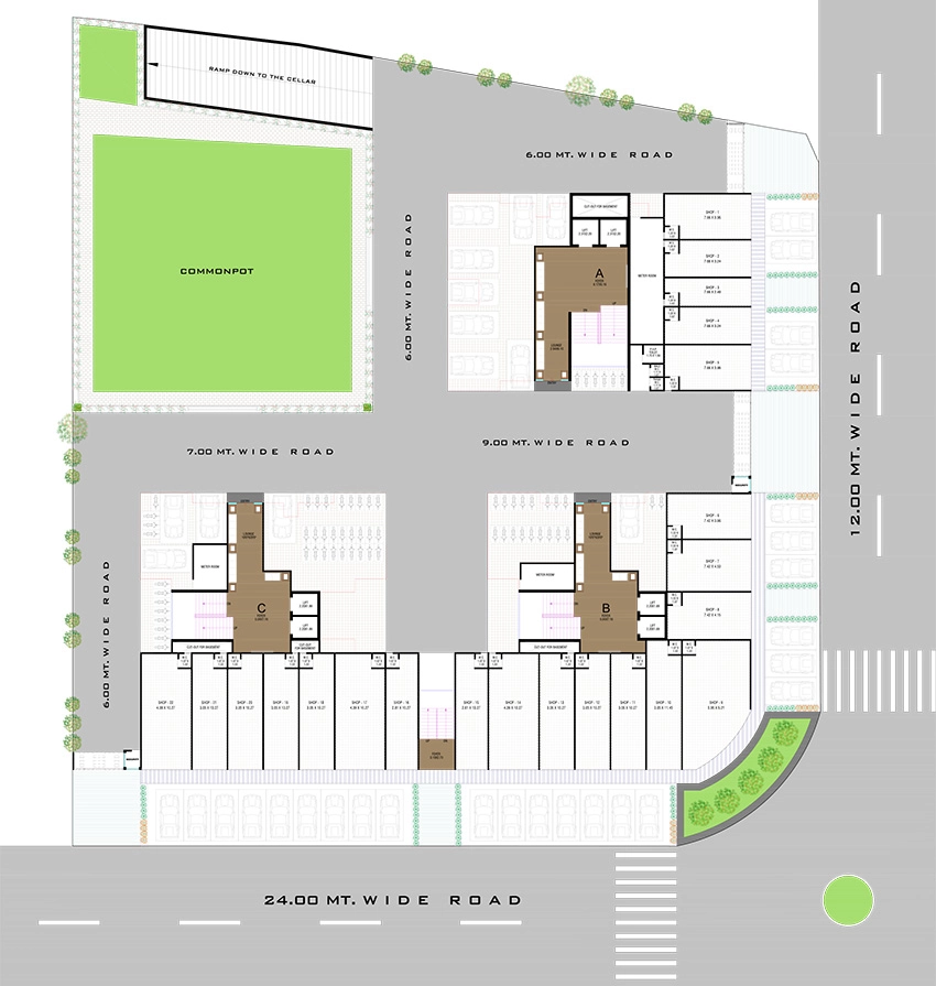Master Plan of Shanu Pratham Glory in Lambha, Ahmedabad - Image 392838