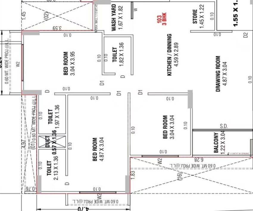3 BHK Flat in Shree Shikshapatri Heaven in Kanbha, Ahmedabad - Image 913499