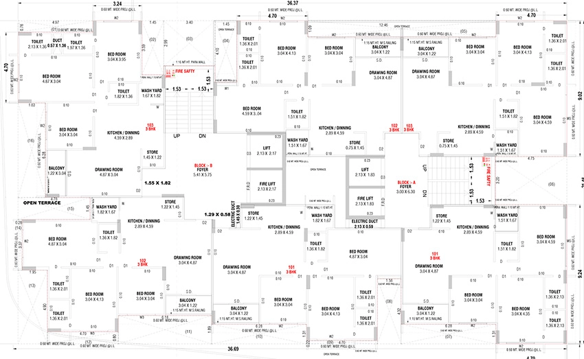 Floor Plan of Shree Shikshapatri Heaven in Kanbha, Ahmedabad - Image 392857