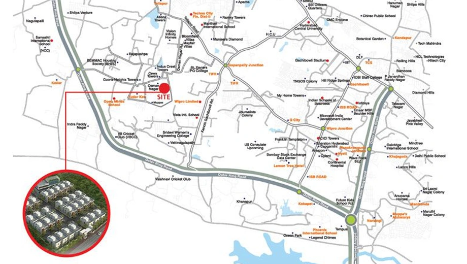Location of Surabhi Signature Villas - Image 393065