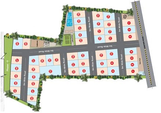 Master Plan of Surabhi Signature Villas in Tellapur, Hyderabad - Image 393064