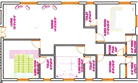 3 BHK Flat in SV Sunrise Castle in Puppalaguda, Hyderabad - Image 913595