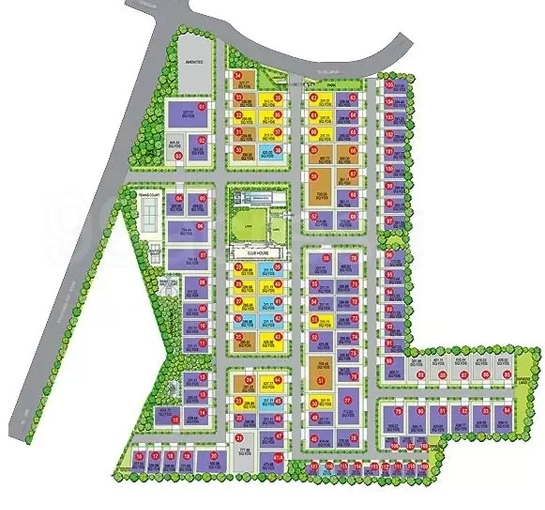Master Plan of Tudor Ken in Tellapur, Hyderabad - Image 393053