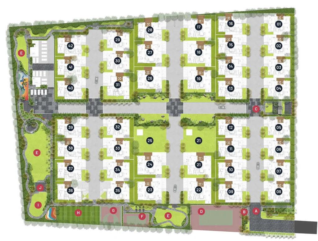 Master Plan of Indis Amara Villas in Secunderabad, Hyderabad - Image 393079