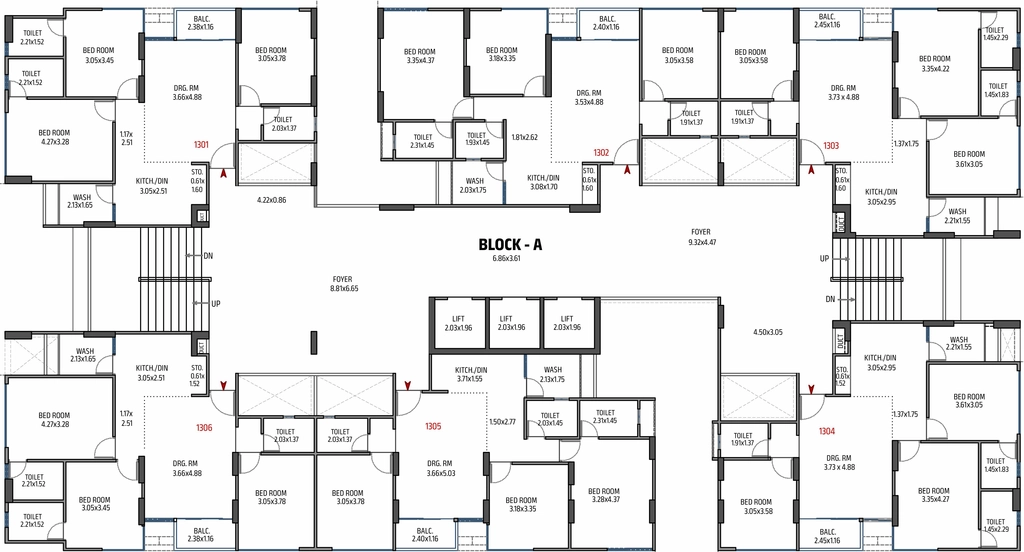 Floor Plan of Shiv Shaligram Celestial in Chandlodiya, Ahmedabad - Image 392872