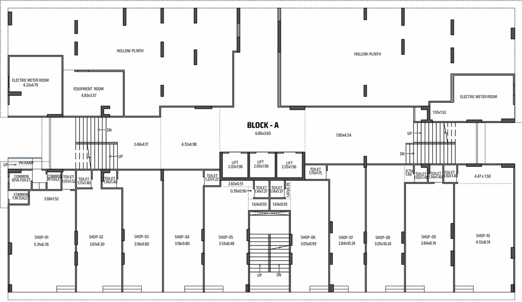 Floor Plan of Commercial Shiv Shaligram Celestial in Chandlodiya, Ahmedabad - Image 392877