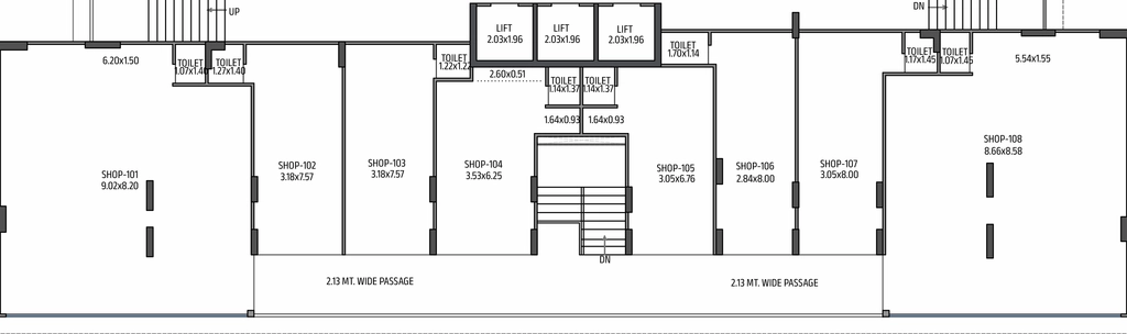 Floor Plan of Commercial Shiv Shaligram Celestial in Chandlodiya, Ahmedabad - Image 392876