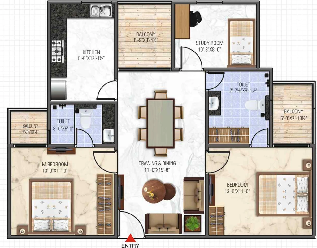 2.5 BHK Flat in Prime Enclave in Lalarpura, Jaipur - Image 913520