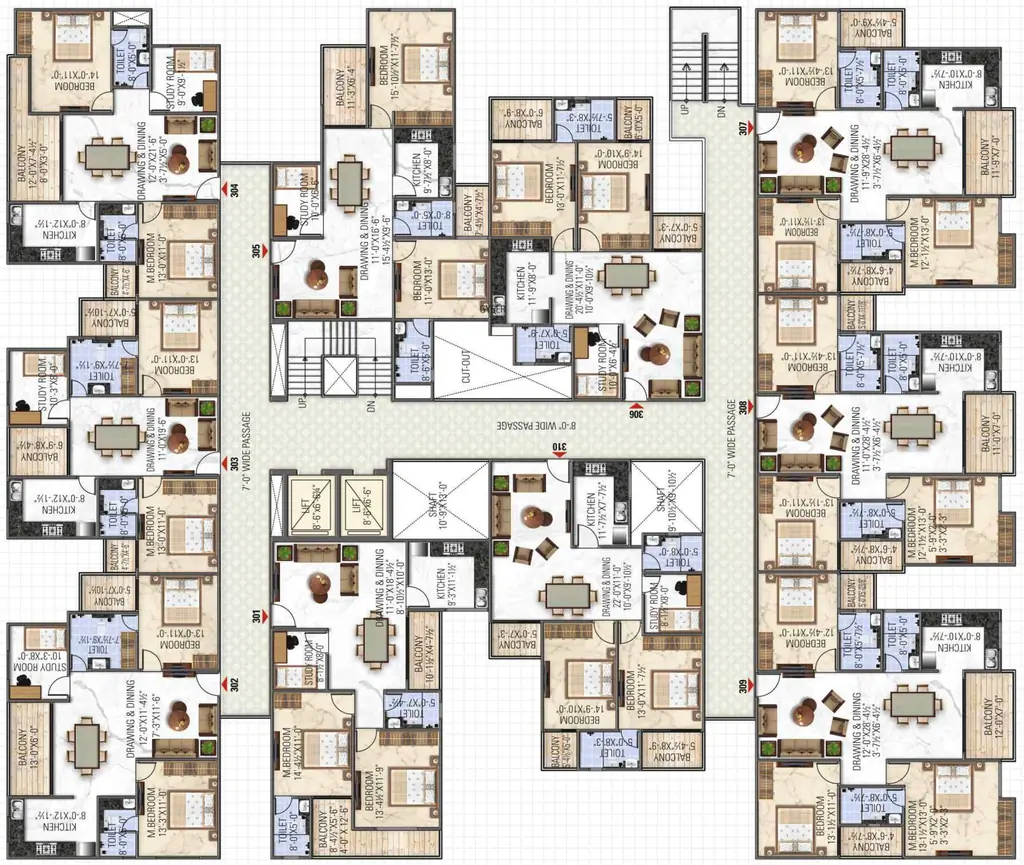 Floor Plan of Prime Enclave in Lalarpura, Jaipur - Image 392895