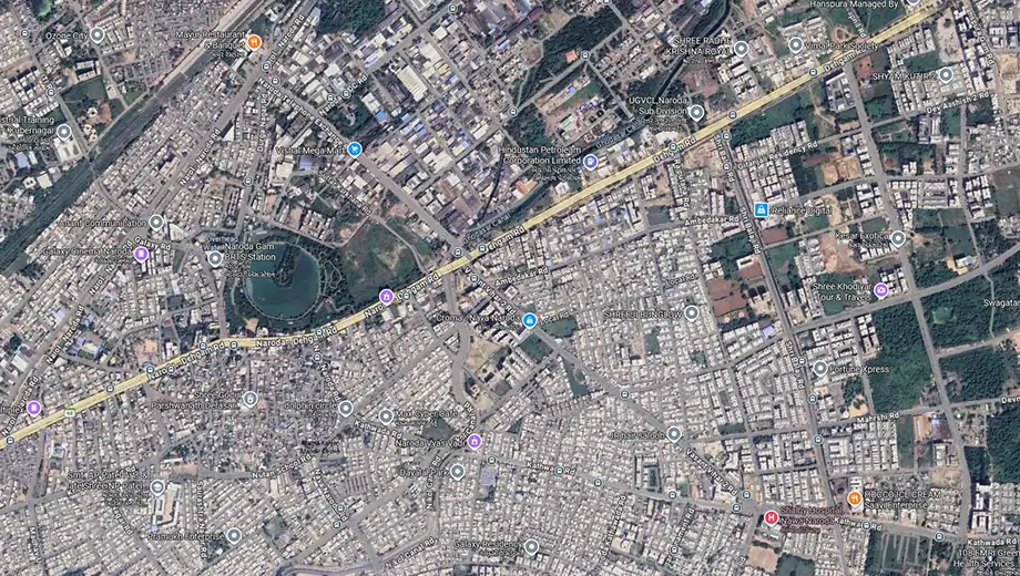 Location of Commercial Shivshakti Shivalay Samruddhi in Nava Naroda, Ahmedabad - Image 392931