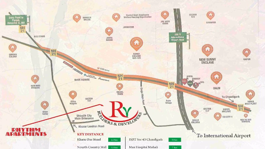 Location of RV Rhythm Apartments - Image 392961