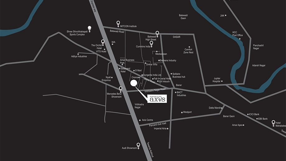 Location of Pyramid Axis in Baner, Pune - Image 392941