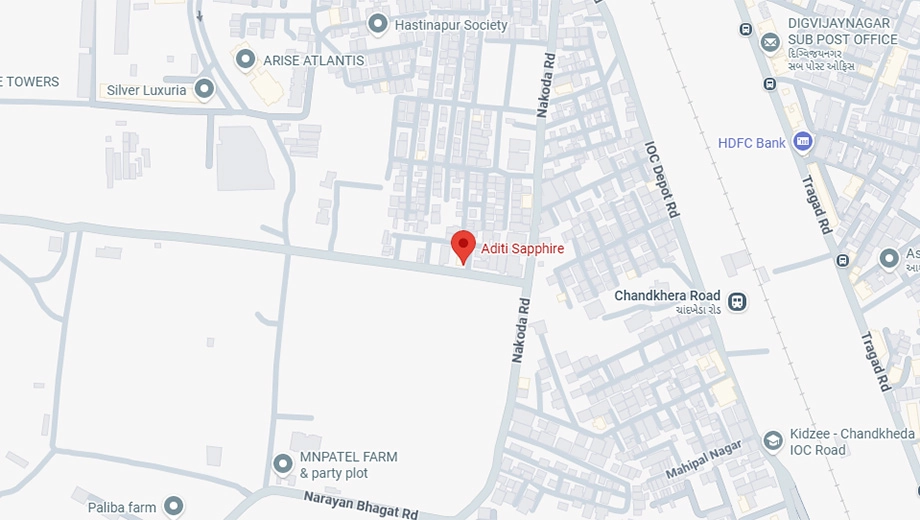 Location of Commercial Shree Aditi Sapphire - Image 392964