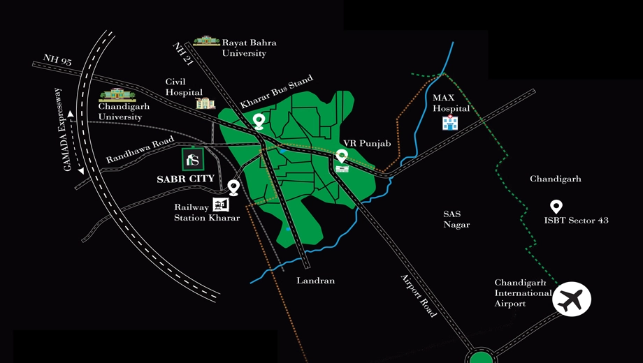 Location of Sabr City - Image 392971