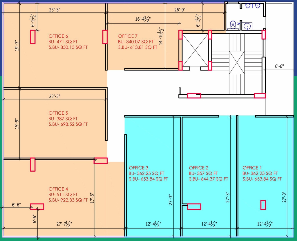 Floor Plan of Ramjiwal Pride in Adarsh Nagar, Jaipur - Image 392990