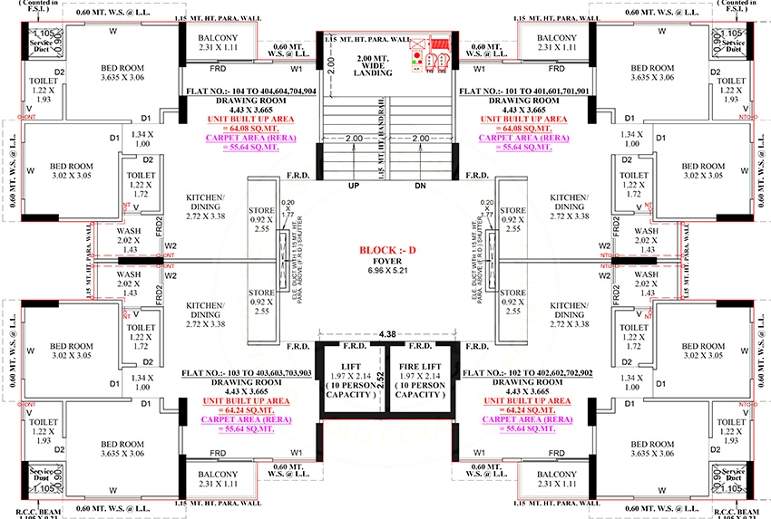 Floor Plan of The 7 Vincitore in Vatva, Ahmedabad - Image 392986