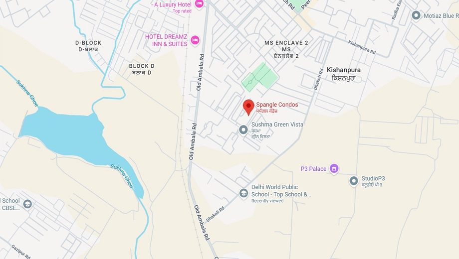 Location of Sandwoods Spangle Condos in Mohali, Chandigarh - Image 392997