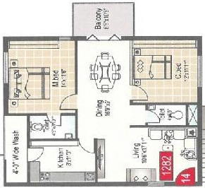 2 BHK Flat in Confident Jackies RK Square in Medipally, Hyderabad - Image 913673