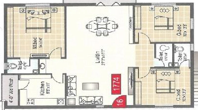 3 BHK Flat in Confident Jackies RK Square in Medipally, Hyderabad - Image 913675