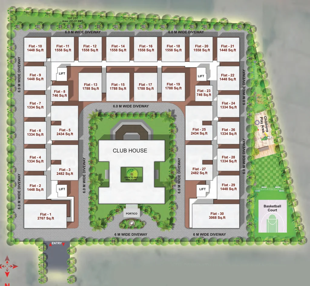 Master Plan of MAK BTR Serenity in Thummaloor, Hyderabad - Image 393200