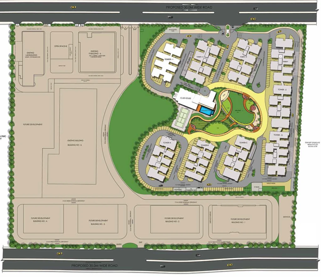 Master Plan of Raheja Vistas Elite in Nacharam, Hyderabad - Image 393168