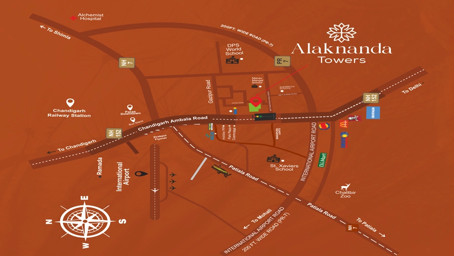 Location of Alaknanda Tower - Image 393218