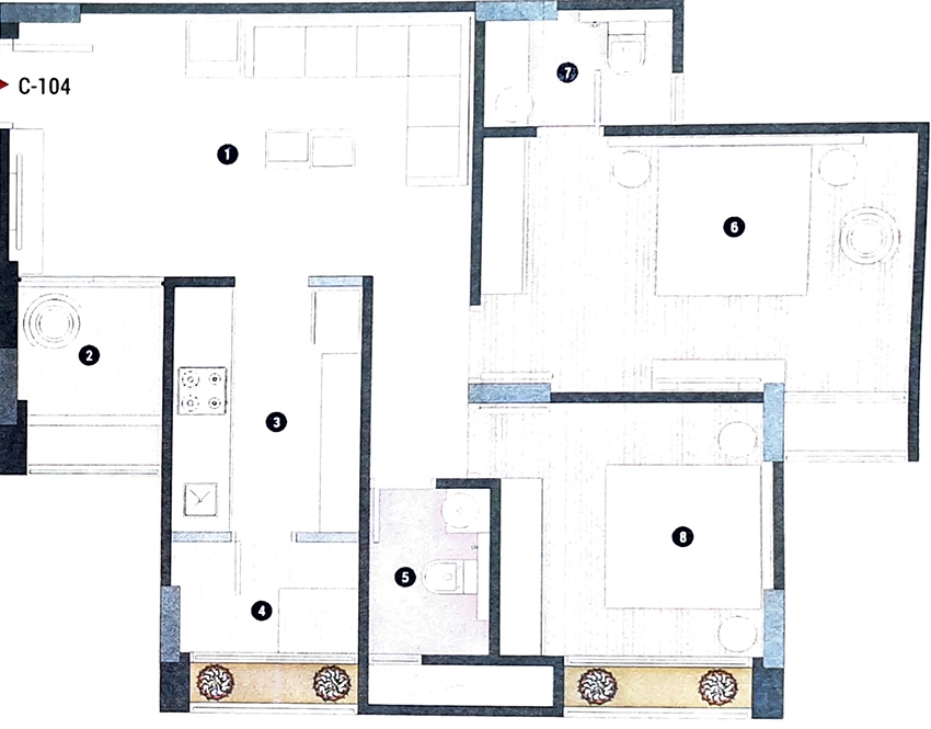 2 BHK Flat in Vivan Vishala Residency in Odhav, Ahmedabad - Image 913662
