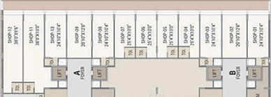 Floor Plan of Commercial Vivan Vishala Residency in Odhav, Ahmedabad - Image 393246