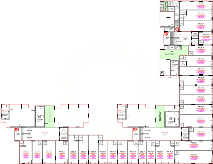 Floor Plan of Commercial The 7 Vincitore in Vatva, Ahmedabad - Image 393283