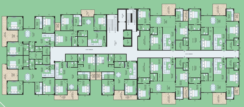 Floor Plan of First Homes Digha Orchid in Ashiana Nagar, Patna - Image 393312