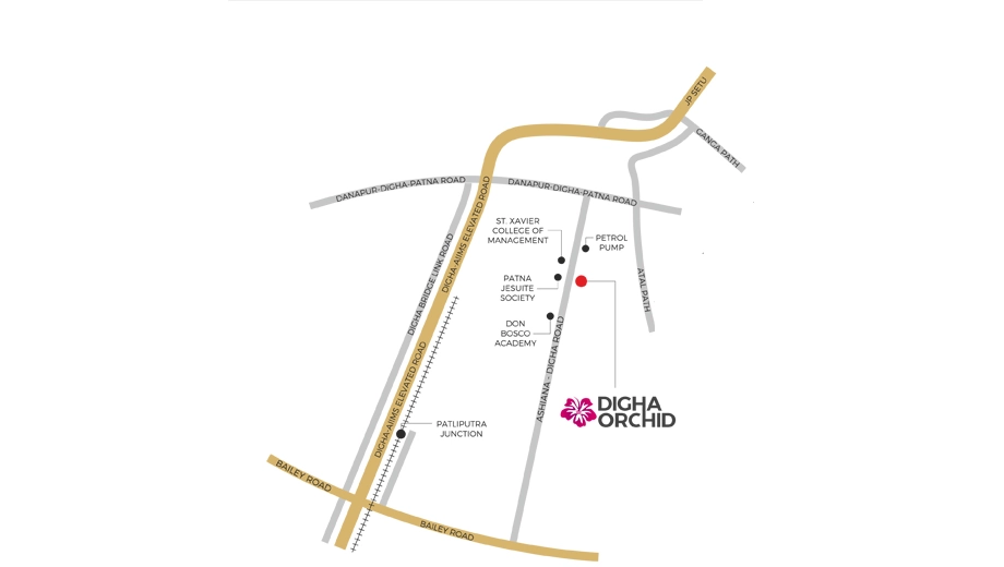 Location of First Homes Digha Orchid - Image 393310