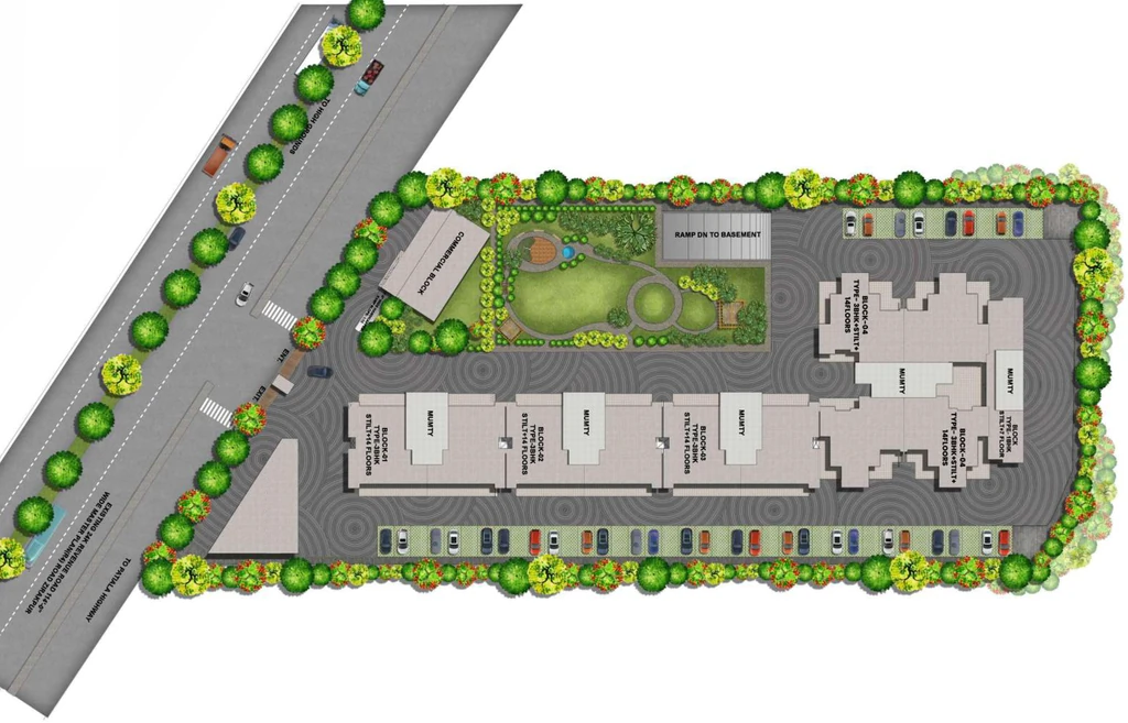 Master Plan of Krishna Atlantis Grand in Zirakpur, Chandigarh - Image 393324